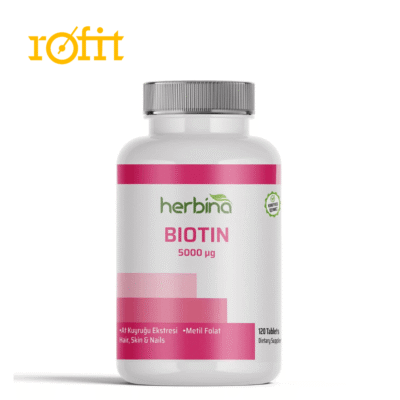 خرید قرص بیوتین Herbina 5000 میکروگرم