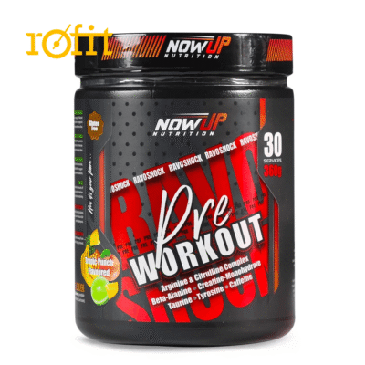 مکمل پیش از تمرین NOWUP RAVO SHOCK با طعم میوه های ترکیبی